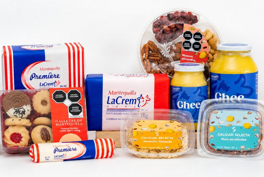 Familia de productos Grupo Profsa: mantequillas, margarinas y galletas
